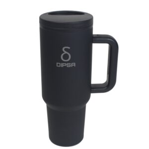 40oz Black Insulated Tumbler with Lid – Leak Proof, Stainless Steel
