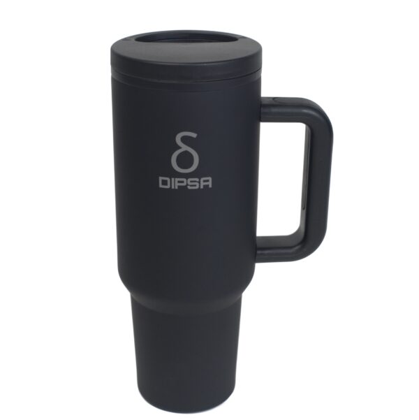 40oz Black Insulated Tumbler with Lid – Leak Proof, Stainless Steel